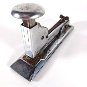 Vintage Stapler Ace Fastener Pilot Chicago USA Made Chrome Works, Tested! - Picture 1 of 9