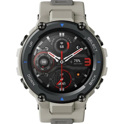 Amazfit T-Rex Pro Desert Grey Bluetooth Smartwatch NEW - Image 1 of 2