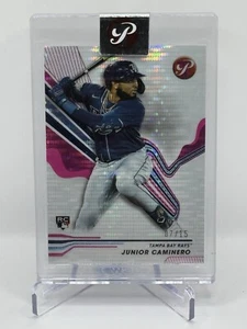 2024 Topps Pristine Pink Pristine Encased Refractor Junior Caminero RC #07/15 - Picture 1 of 2
