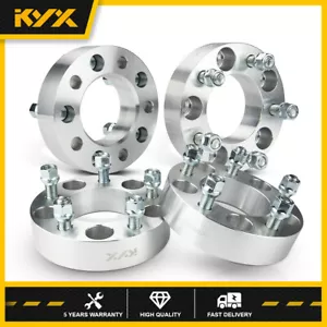 4Pcs 1.5" 5x5 14x1.5 Wheel Spacers Adapters For Jeep Grand Cherokee GMC Yukon - Picture 1 of 11