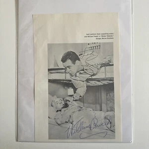 Jack Lemmon & William Powell signiertes Autogramm Mister Roberts Film selten - Bild 1 von 3