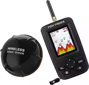 Wireless Sonar Fishing Alert Fish Underwater Echo Sounder Portable Fish Finder - Picture 1 of 17