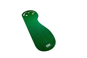 IZZO Golf 3' x 9' 3-Hole Putting Mat - Green Kidney Shaped 3 Hole Putting mat... - Picture 1 of 6