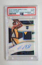 2019-20 Immaculate Collection Jersey Patch GOGA BITADZE RC AUTO #125 