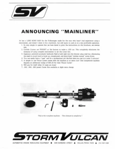 Storm Vulcan Mainliner VW Line Bore Flier - Picture 1 of 1