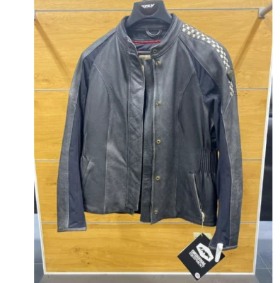 Chaqueta de Motocicleta Triumph Café Racer Negra Mujer Talla 2L Nueva Genuina Damas Foto 1 de 4