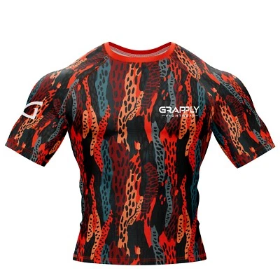CAMO BJJ RashGuard Jiujitsu Rashguard Jiujitsu Training Shirt CAMO MMA Rashguard - Image 1 of 4