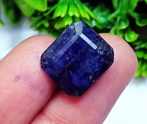 Natural Blue Beryl Loose Gemstone 7.65 Ct Certified Emerald Cut With Free Gift - Picture 1 of 7