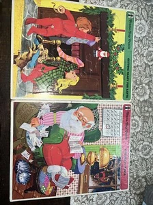 1973 Rainbow works. 2 Puzzles. Letters To Santa & Getting Ready For Santa. - Picture 1 of 6