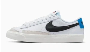 Nike Blazer Low ‘77 White Blue Grey Kids GS Size US 7Y (8.5W) Casual Shoes New✅ - Picture 1 of 13