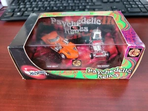 100% HOT WHEELS PSYCHEDELIC RELICS RED BATON TWIN MILL LIMITED EDITION RARE SET - Picture 1 of 5