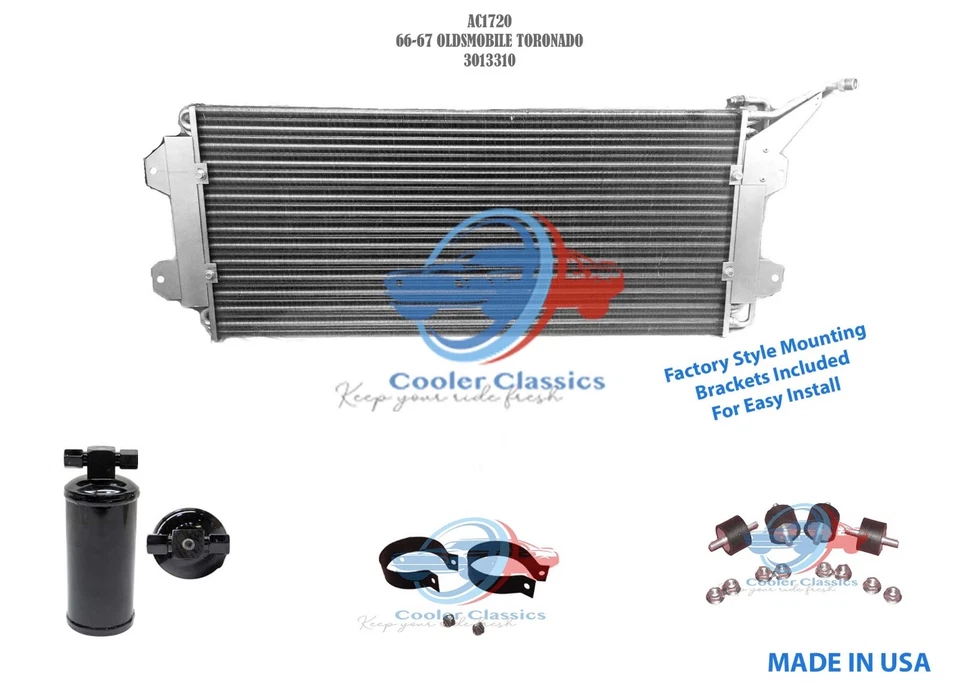 66 67 1966 1967 Oldsmobile Toronado condensador de aire acondicionado 3013310 AC1720 buje secador Foto 1 de 1