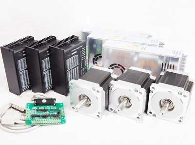 3Axis Nema 34 Stepper Motor 960oz.in 5.6 A&Driver DM860 control CNC Kit 34HS9456 - Bild 1 von 4