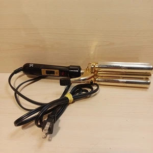Rizador rizador onda de prensado Vidal Sassoon VS184 Gold Series 3 barriles 5/8" - Imagen 1 de 4