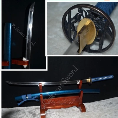 正品 手工制作 日本武士刀 T10 钢刀片 全唐锋利 — 第 1/4 张图片