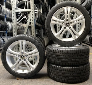 4 Orig Mercedes-Benz Winter Wheels 225/45 R17 91H A W176 B Cla A2464011002 3225 - Picture 1 of 3