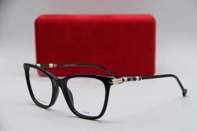 NUEVOS ANTEOJOS CAROLINA HERRERA CH 0028 807 MONTURAS AUTÉNTICAS ORO NEGRO 53-18 Foto 1 de 4