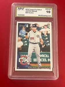 2010 Topps Pro Debut - Justin Smoak #26 (RC) MGS 10 - Picture 1 of 3
