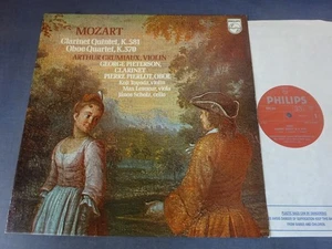 MOZART - CLARINET QUINTET / OBOE QUARTET LP, Grumiaux, Pierlot, PHILIPS 6500 924 - Foto 1 di 4