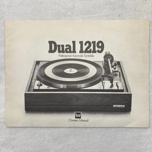 Dual 1219 Professional Automatic Plattenspieler Bedienungsanleitung Original Kopie - Bild 1 von 2