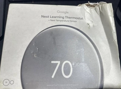 Google Nest Learning Thermostat 4th gen w/ Temperature Sensor - Image 1 of 2