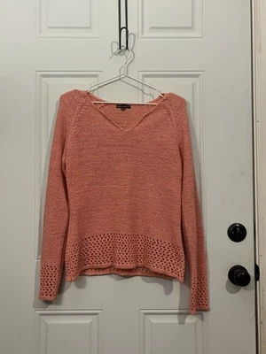 Suéter Debbie Morgan Mujer Rosa Coral Manga Larga Talla Mediana Foto 1 de 4