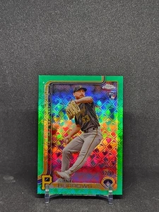 2025 Topps Chrome Logofractor - #78 Mike Burrows RC Green Refractor /99 Rookie - Bild 1 von 2