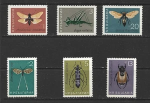 BULGARIA - 1964 INSECTS - SCOTT 1332 TO 1337 - MNH - Bild 1 von 1