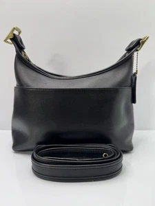 Bolso Bandolera Coach Vintage Cuero Negro 9135 - Imagen 1 de 12