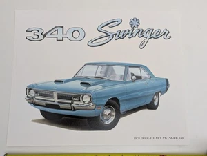 1970 Dodge Dart Swinger 340 11x14 Poster Druck - Bild 1 von 3