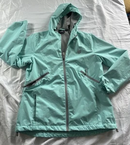 Giacca antipioggia New Balance con cappuccio Winbreaker donna grande running foderata in rete - Foto 1 di 10