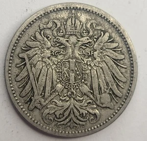 1895 Austro-Hungarian Monarchy 20 Heller Coin, km2803 - Great Coin 🇦🇹 - Picture 1 of 4