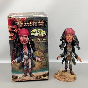 Disney Jack Sparrow Piratas del Caribe Resina Golpeadores Bobblehead NECA - Imagen 1 de 5