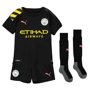 Manchester City Mini Kit Puma Kinder Auswärtstrikot - Neu - Bild 1 von 1