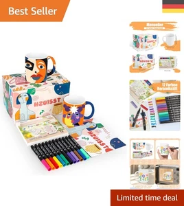 Individuelles Keramik Bemalen Set mit Anleitung - Kreatives Geschenk für alle - Bild 1 von 9