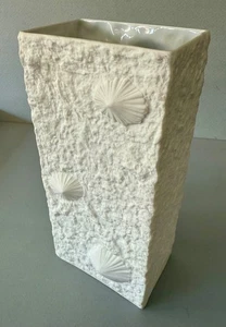 Vintage Vase Hutschenreuther Germany Porzellan Struktur Muscheln Motiv 70er Jahre - Bild 1 von 6