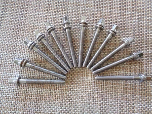 DRUM PERCUSSION 12 RACK TOM DRUM-BODEN TOM DRUM-SNARE DRUM T-RODS + 12 UNTERLEGSCHEIBEN - Bild 1 von 4