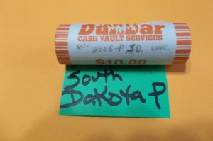 2006 P  South Dakota State quarter roll  bank rolled  uncirculated - Picture 1 of 3
