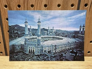Tarjeta postal de colección vista aérea de la Mezquita de La Meca Arabia Saudita Base Said Salah I.P.A. - Imagen 1 de 2