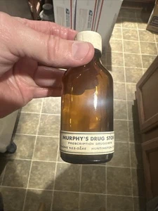 Murphy’s Drug Store Paper Label MEDICINE BOTTLE Huntington West Virginia WV - Picture 1 of 9