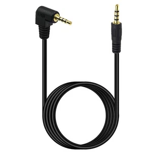 SYSTEM-S Audio Klinke Kabel 100 cm 3,5 mm TRRS Stecker zu Stecker Winkel AUX - Bild 1 von 4