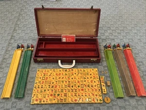 Vintage Mahjong Set Royal Depth Control Bakelite Mah Jongg 164 Tiles - Picture 1 of 24