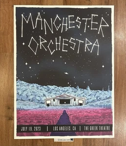 Manchester Orchestra Greek Theatre Los Angeles 7/19/2023 official poster print - Picture 1 of 2