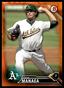 2016 Bowman Orange Sean Manaea 15/25 Athletics #BP130 C07 - Picture 1 of 2
