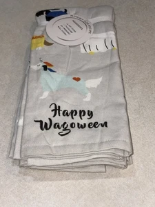 La Cuisine Halloween Kitchen Towel Set Of 3 Dogs In Costumes Gray New - Picture 1 of 5