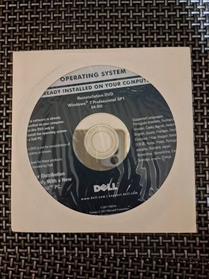 Dell Reinstallation DVD Windows 7 Home Premium SP1 64-bit - Sealed - Image 1 of 3