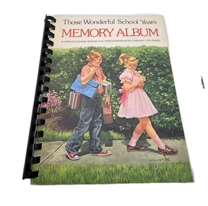 Vintage 70er Schuljahre Erinnerungsalbum Schallplatte Aktentaschen K bis 12. Klasse  - Bild 1 von 13