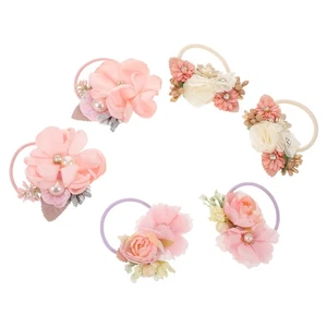 6 Pcs Children's Simulated Flower Hair Circle Accessories for Infants - Picture 1 of 12