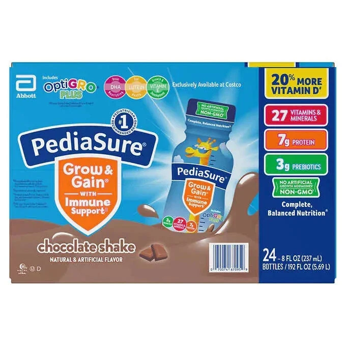 Shake infantil PediaSure com OptiGRO Plus, 8 fl oz, 24 unidades - Imagem 1 de 3