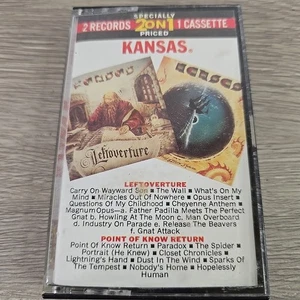 VTG ✅ Kansas LeftOverture Point of Know Return 2on1 Rock Album Cassette ✅ 1982 - Imagen 1 de 5